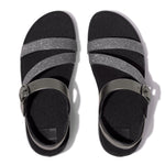 FitFlop Skinny II Glitterdust Z Strap Sandals - Pewter