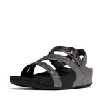 FitFlop Skinny II Glitterdust Z Strap Sandals - Pewter