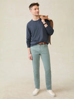 Faherty Sunwashed Long Sleeve T-Shirt - Dune Navy