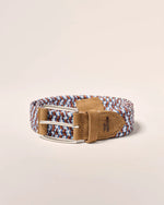 Johnnie-O Cotton Stretch Belt - Brown/Blue