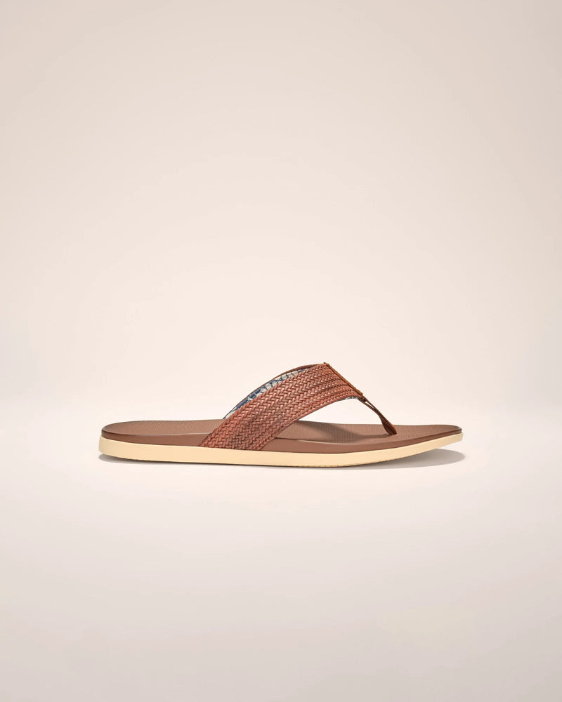 Johnnie-O Boardwalk Leather Sandals - Tan