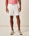 Johnnie-O Men's 7-Inch Jumpin Ribbed Knit Performance Shorts - White