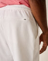 Johnnie-O Men's 7-Inch Jumpin Ribbed Knit Performance Shorts - White