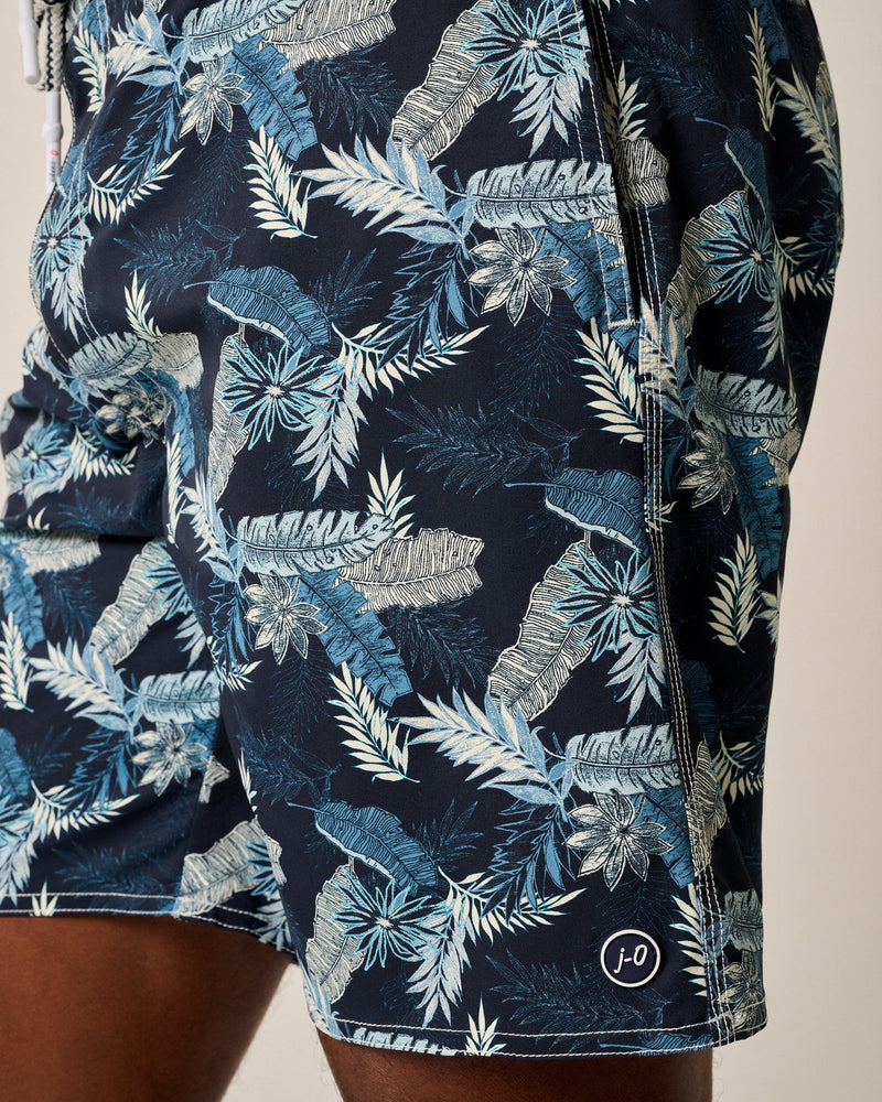 Johnnie-O 7-Inch Shore Haven Swim Trunks - Navy