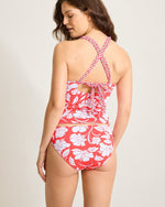 Tommy Bahama Island Cays Fiori Reversible Tankini Top - Citrus Coral