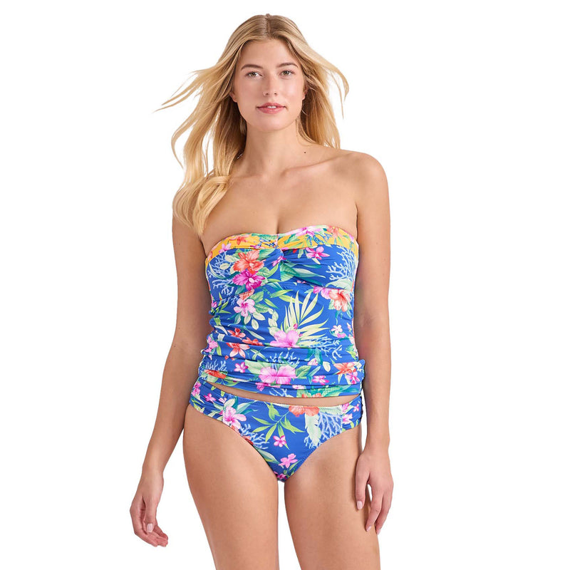 Tommy Bahama Isola Vita Shirred Bandini Top - Palace Blue - FINAL SALE