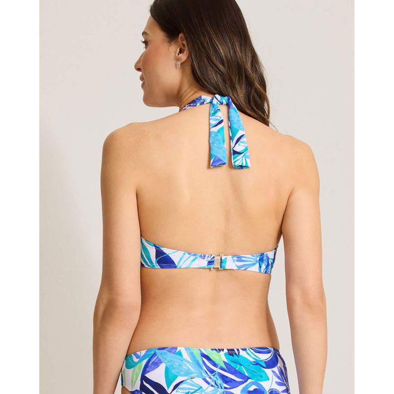 Tommy Bahama Island Cays Marina Halter Top - Beach Glass Blue