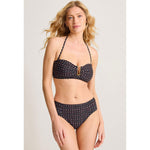 Tommy Bahama Sunset Blooms Underwire Bandeau Top - Black