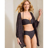 Tommy Bahama Sunset Blooms Underwire Bandeau Top - Black