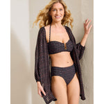 Tommy Bahama Sunset Blooms Underwire Bandeau Top - Black