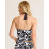 Tommy Bahama Sunset Blooms Reversible Halter Tankini Top - Black