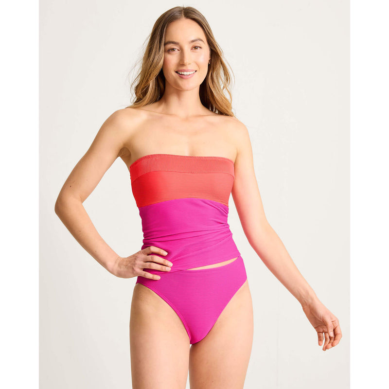 Tommy Bahama Ocean Point Colorblock Bandini Top - Pink Maui