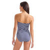 Tommy Bahama Coastline Stripe Bandeau One Piece Swimsuit - Mare Navy