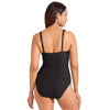 Tommy Bahama Ocean Point Over The Shoulder V Neck One Piece Swimsuit - Black *