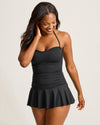 Tommy Bahama Novelty Pearl Swim Dress Swimsuit - Black