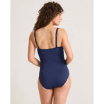 Tommy Bahama Pearl Square Neck One Piece Swimsuit - Mare Navy