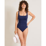 Tommy Bahama Pearl Square Neck One Piece Swimsuit - Mare Navy