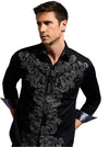 Robert Graham X Superman Rise Classic Fit Sport Shirt - Black