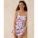 Tommy Bahama Summer Floral Scoop Neck Romper Cover Up - White