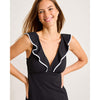 Tommy Bahama Womens Island Cays Cabana Flounce Spa Coverup - Black