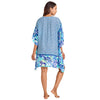 Tommy Bahama Mosaic Pool Short Tunic Cover Up - Beach Glass Blue