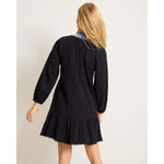 Tommy Bahama Mykonos Textured Button Dress Cover Up - Black