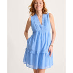 Tommy Bahama Cotton Voile Short Tiered Dress Cover Up - Mountain Bluebell
