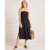 Tommy Bahama Beachy Woven Stripe Strapless Midi Dress Cover Up - Black