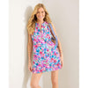 Tommy Bahama Watercolor Floral Split Neck Romper Cover Up - Dusty Lupine