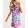 Tommy Bahama Watercolor Floral Split Neck Romper Cover Up - Dusty Lupine
