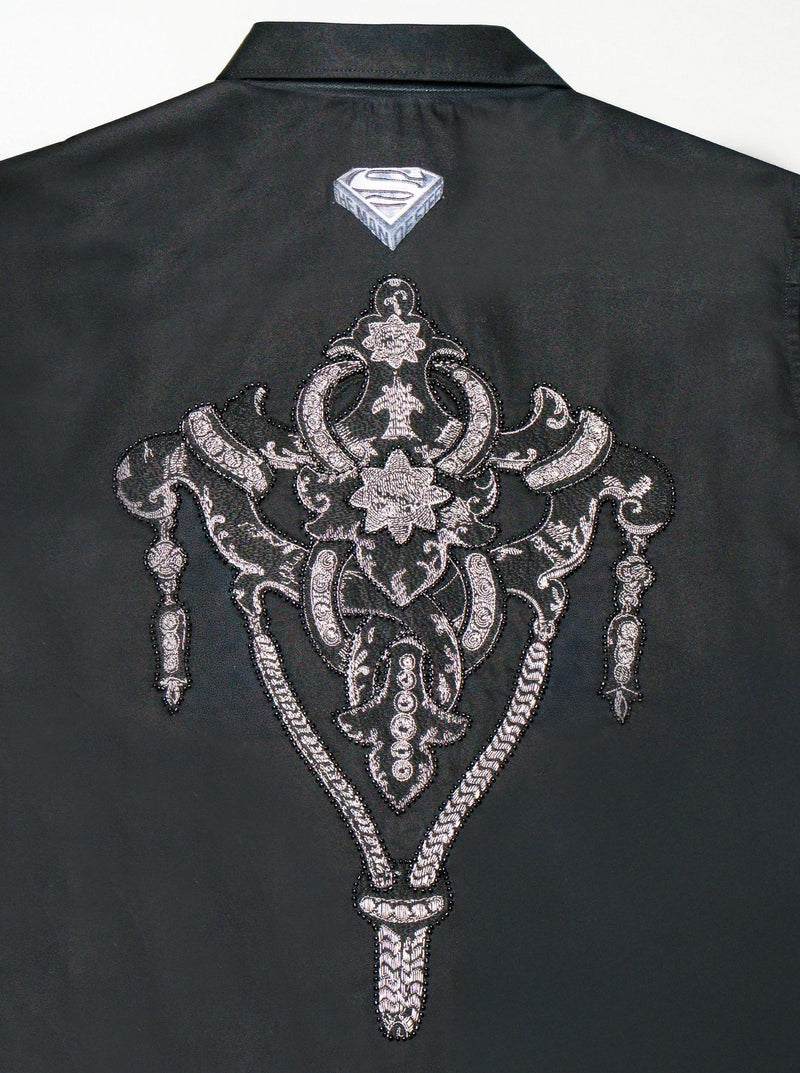 Robert Graham X Superman Rise Classic Fit Sport Shirt - Black