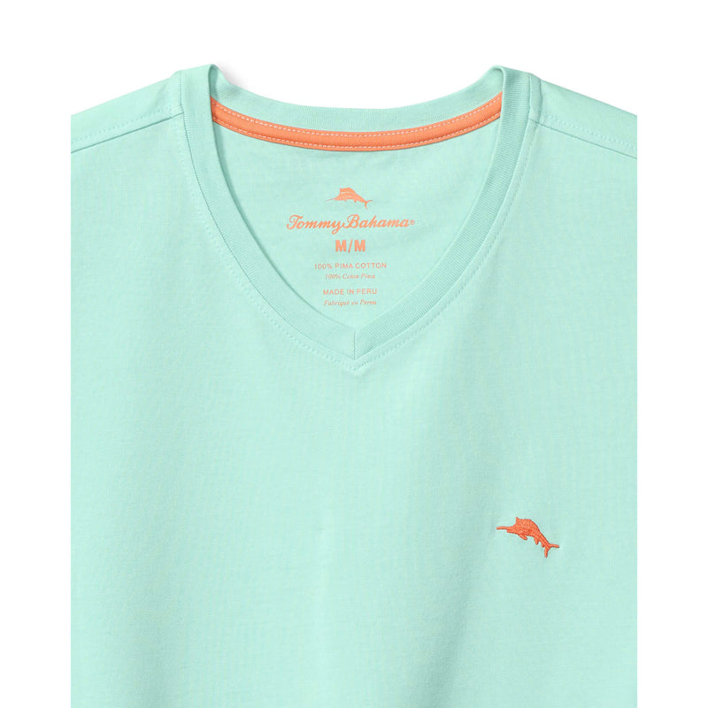 Tommy Bahama Men's New Bali Skyline V-Neck T-Shirt - Aquarius