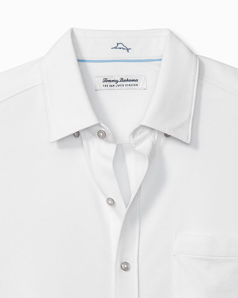 Tommy Bahama Islandzone New San Lucio Stretch Sport Shirt - White
