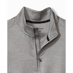 Tommy Bahama Monsterra Fade Half Zip Pullover Sweatshirt - Ultimate Gray - FINAL SALE
