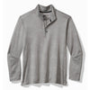 Tommy Bahama Monsterra Fade Half Zip Pullover Sweatshirt - Ultimate Gray - FINAL SALE