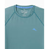 Tommy Bahama Men's IslandZone Chill Time Surf Crew Long Sleeve Rash Guard T-Shirt - Seven Seas