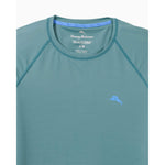 Tommy Bahama Men's IslandZone Chill Time Surf Crew Long Sleeve Rash Guard T-Shirt - Seven Seas