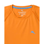 Tommy Bahama Men's IslandZone Chill Time Surf Crew Rash Guard T-Shirt - Lulada Orange - FINAL SALE