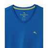 Tommy Bahama Bali Skyline V-Neck Long Sleeve T-Shirt - Cobalt Sea