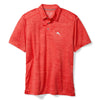 Tommy Bahama Men's IslandZone Palm Coast Isles Polo Shirt - Red Flash