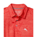 Tommy Bahama Men's IslandZone Palm Coast Isles Polo Shirt - Red Flash