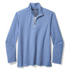 Tommy Bahama Men's Coasta Vera Lorenzo Half Zip Pullover Sweater - French Blue