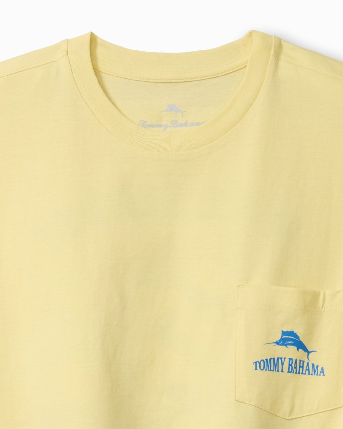 Tommy Bahama Men's Big & Tall Mixed Drinks Pocket T-Shirt - Light