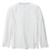 Tommy Bahama Men's IslandZone Chill Time Tropics Crew Long Sleeve Rash Guard T-Shirt - White
