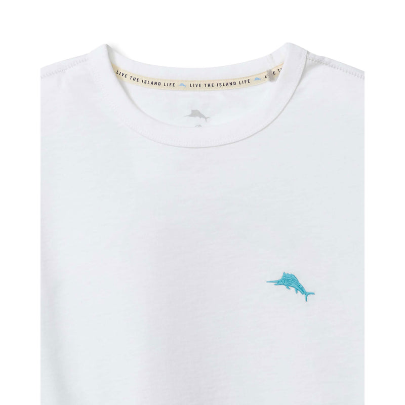 Tommy Bahama Men's Scenic To Believe It Lux Long Sleeve T-Shirt - White - FINAL SALE