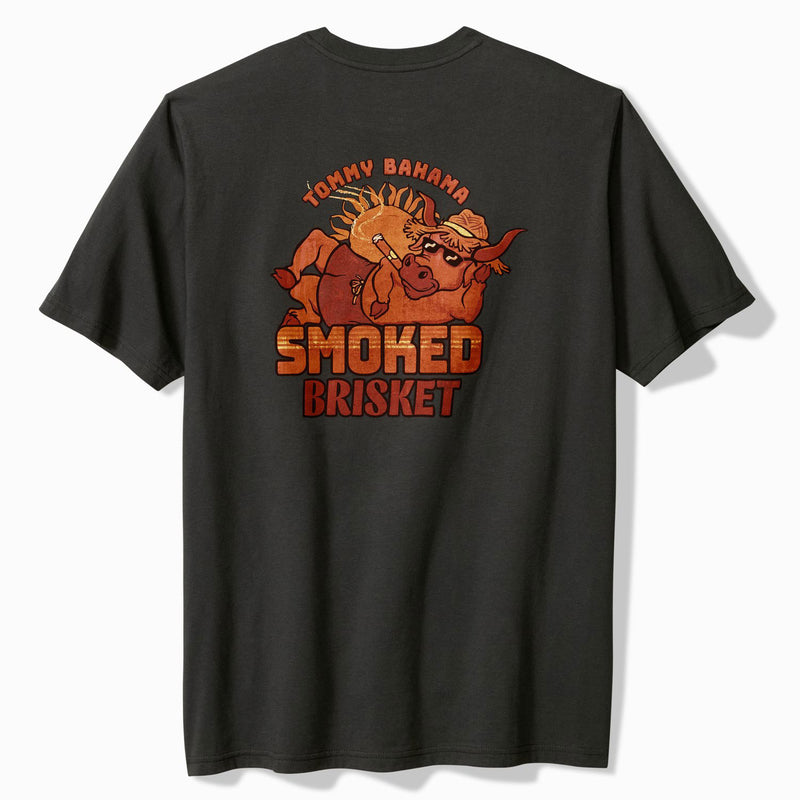 Tommy Bahama Men's Smoked Brisket Pocket T-Shirt - Coal