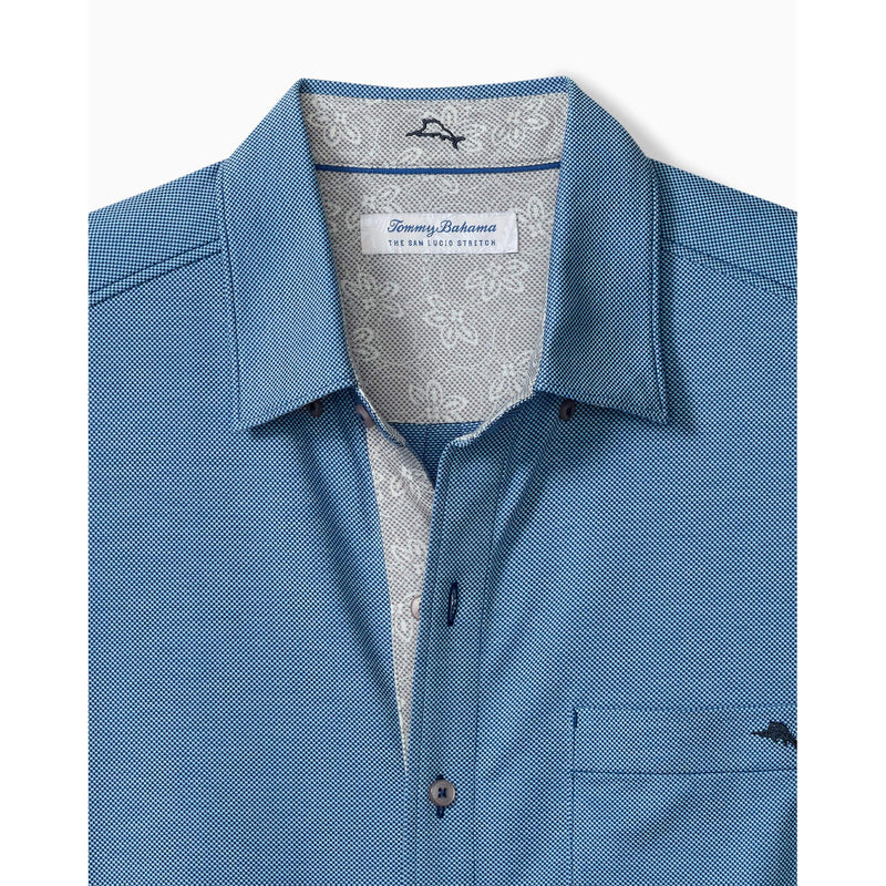 Tommy Bahama Men's San Lucio Lotus Happy Hour Camp Shirt - Eclipse