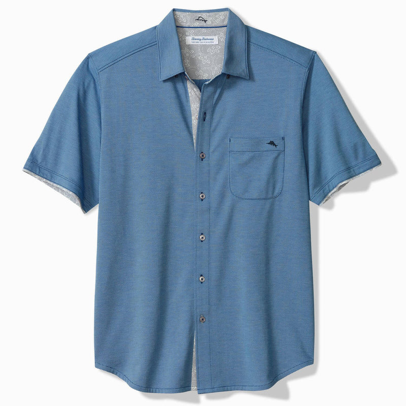 Tommy Bahama Men's San Lucio Lotus Happy Hour Camp Shirt - Eclipse