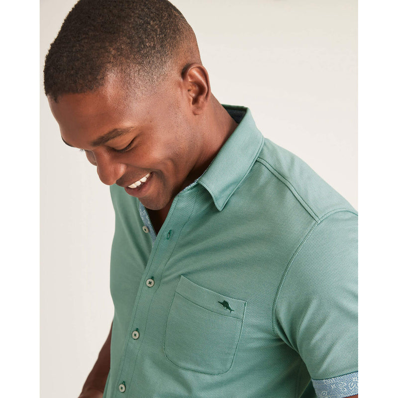 Tommy Bahama Men's San Lucio Lotus Happy Hour Camp Shirt - Dk Spa