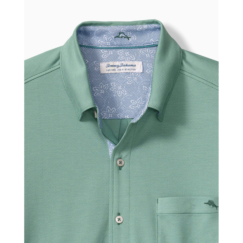 Tommy Bahama Men's San Lucio Lotus Happy Hour Camp Shirt - Dk Spa